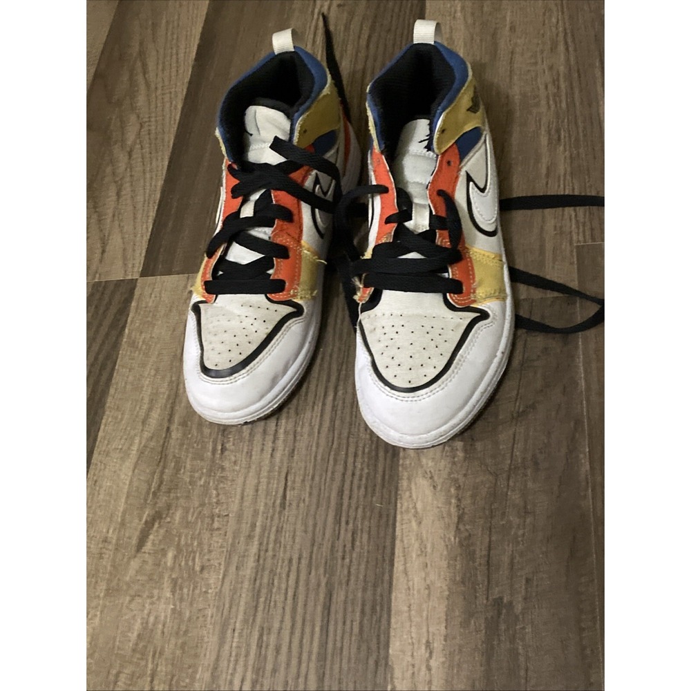 Air Jordan 1 Mid SE PS 'Multi-Color Canvas' Size 2Y